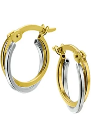 Cataleya Jewels Gouden oorringen 2,5 mm vierkante buis
