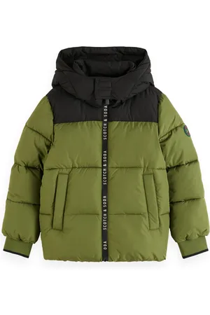 Scotch&Soda Water Repellent Hooded Puffer Jacket Jongens Jas