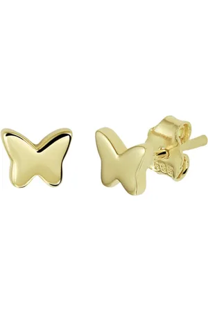 Cataleya Jewels Gouden oorknoppen vlinder