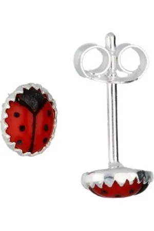 Cataleya Jewels Lilly Zilveren Lieveheersbeestje Oorknoppen