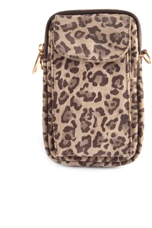 Giuliano Nubuck telefoontasje Novi - Nubuck - Panter Beige - Made in Italy