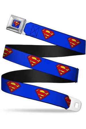 Merkloos SUPERMAN - Kinder Riem- 31/66 - 2,5 Cm - Blue/Logo