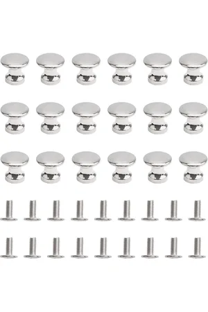 Merkloos 18 stuks mini-kastknoppen - zinklegering - trekgrepen - antieke kastknoppen - juwelendoos - geschenkdoos - zilver