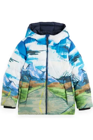Scotch&Soda Placed Print Padded Jacket Jongens Jas