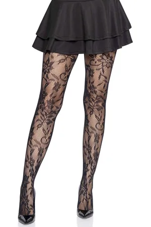 Leg Avenue Seamless Floral Lace Net panty