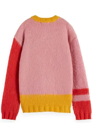 Scotch&Soda Fluffy Colour Block Pullover Meisjes Trui