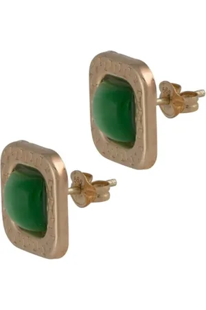 Cataleya Jewels Cataleya Earrings Square Green