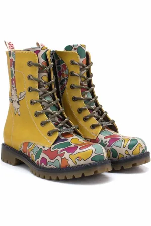 Goby Funny Giraffe Enkellaarsjes – Damesboots – Handgemaakt – Premium Kwaliteit –