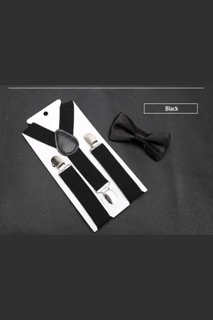 Merkloos Kinder Bretel met Vlinderstrik | Dandy Vlinderstrik | Feestelijke Kinderoutfit | Stoere Bretel met Strik