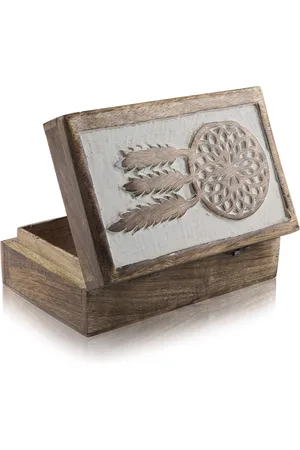 Merkloos Handgemaakte Decoratieve Droomcatcher Sieraden Box - Sieraden Organizer Keepsake Box - Trinket Houder Lock Box - Horloge Box - Grote Verjaardag Ideeën