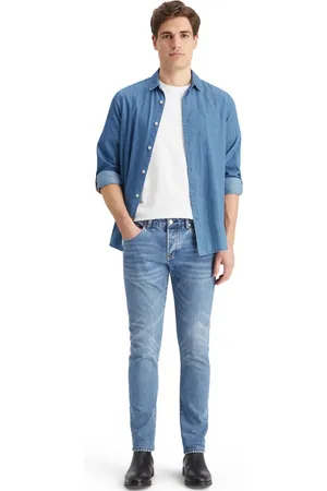 Scotch&Soda SMART INDIGO LIGHTWEIGHT DENIM SHIRT WITH SLEEVE ADJUSTERS Heren Overhemd