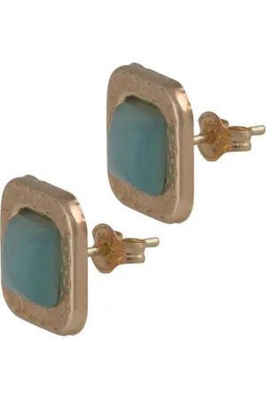 Cataleya Jewels Cataleya Earrings Square Light Blue