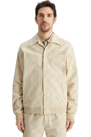 Scotch&Soda CHECK-PATTERNED CORDUROY COLLEGE JACKET Heren Jas