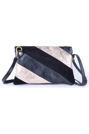 Giuliano Rainbow Metallic Schoudertas - Clutch - Goud Zwart