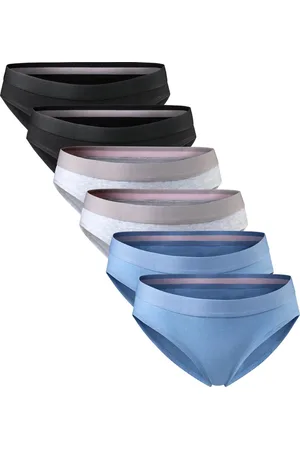 DANISH ENDURANCE Slips van Biologisch Katoen - Stikselvrij - Elastische Tailleband - voor Dames - 6-Pack - Meerkleurig - S