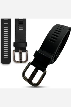 ARIES Heren Riem - Leren Riem - Lederen Riem - Past Altijd - Mat 115 cm - 4 cm breed - - Totale lengte 130 cm