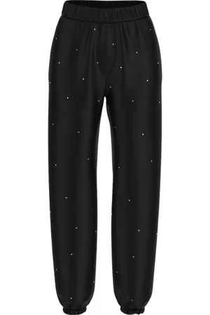 Guess Dames Broek V5RB08KCLJ0/JBLK Rhinestones Jogger