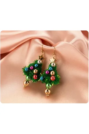 Akyol Kerstoorbellen – oorbellen kerst - kerstboom oorbellen - kerstboom - kerst accessoires – kerst – kerstmis – Christmas - oud en nieuw – kerst accessoire – kerst – feestdagen