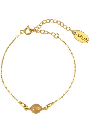 ARLIZI 2339 Armband citrien kraal - verguld - 18 cm