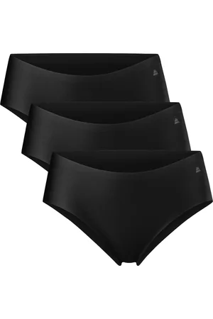 DANISH ENDURANCE Naadloze Hipsters voor Dames- Sporten & Iedere dag- 3-pack- Zwart