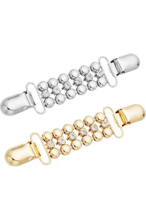 Merkloos 2 Stuks - Broche Clip - Vestklem - Vestsluiting - Vestclip Dames - Vestsluiting Dames - Vestspeld - Vestclip - Clip Met Haakje - Broche - Blouse - Gebreide Jas - Jurken - Jas - Antislip Vaste Gesp - 2 Stijlen