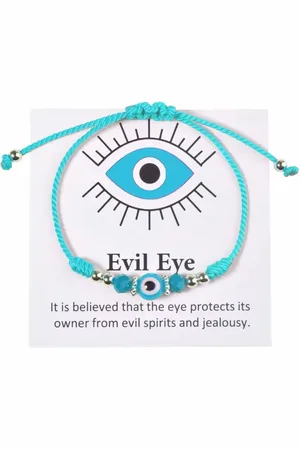 Akyol Blauwe Evileye armband – cadeau armband - evil – eye – blauwe evileye – armband– unisex – geluk – bescherming – boze oog ketting - turkse oog - nazar - cadeau voor vriendin - blauwe oog armband – vrienden armband