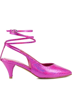 Toral Dames Pumps / Damesschoenen - Leer - Crocoprint - hoogte 6 cm - Nor -