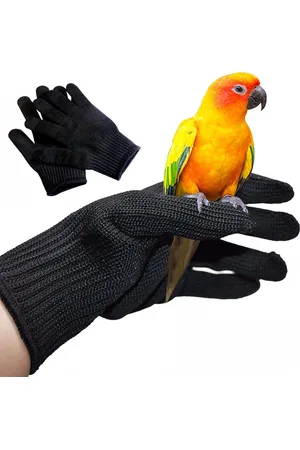 Merkloos Huisdier Bescherming Handschoenen - Anti-bijt - Snijbestendige sleeve - Vogel Training Anti- Bite Handschoenen - Beschermende Staaldraad Handschoenen - Voor Vogels Gripping, Training, Voeding Etc