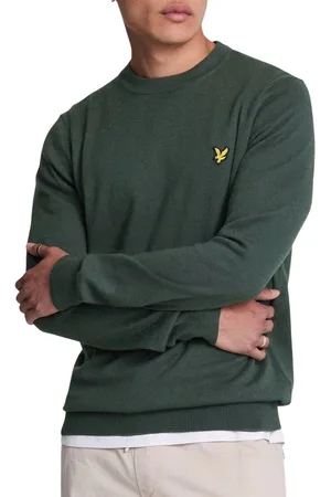 Lyle & Scott Cotton Merino Crew Neck Jumper Truien & Vesten Heren - Sweater - Hoodie - Vest-