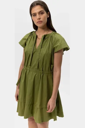 Sissy-Boy Groene korte poplin jurk