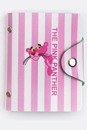 MUNDO Luxe Witte/Roze Creditcardhouder met Pink Panther | Pasjeshouder | Pasjeshouder etui | Pasjes etui | Wallet | Etui voor pasjes | Visitekaart houder | Bankpas & Creditcard
