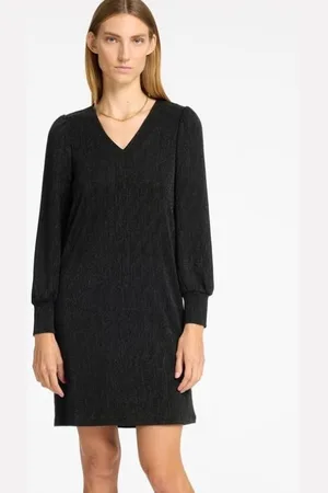 SELECTED Anita Agnethe LS Short Dress Black