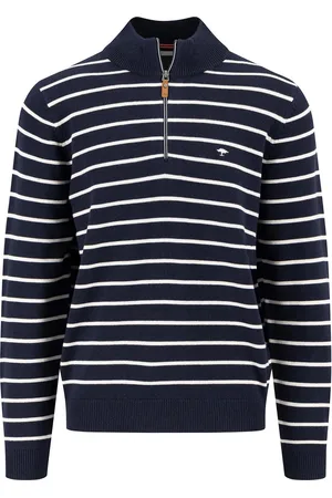 Fynch-Hatton Half zip trui - Heren - XL - - Katoen - 1412-313
