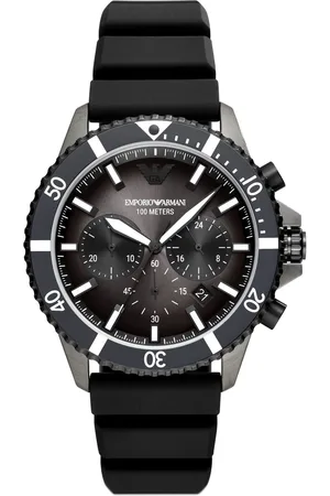Emporio Armani Diver AR11515 Horloge - Siliconen - Zwart - Ø 43 mm