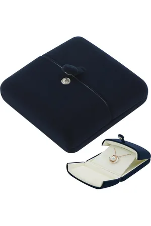 Merkloos Sieradendoos voor Oorbellen en Kettingen - Elegante Fluwelen Geschenkdoos voor Verjaardagen en Bruiloften
