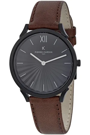 Pierre Cardin Pigalle plissée CPI.2007 Horloge - Leer - Bruin - Ø 40 mm