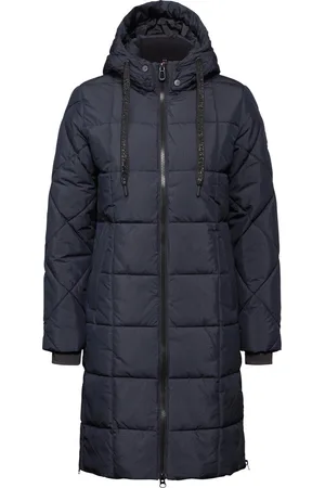 CECIL Square Quilted Coat - Dames Jas - Dark Navy Blue - maat XL
