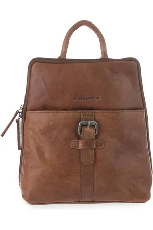 Spikes&Sparrow Leren Rugzak - Texas - Cognac