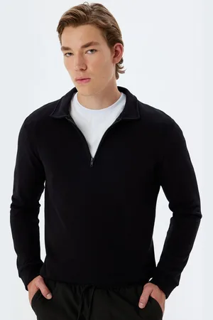 Koton Polokraag Rits gedetailleerd Sweater
