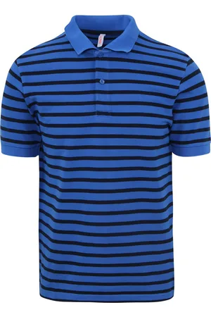 sun68 Poloshirt Strepen Royal