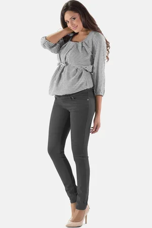 Mamsy Venezia - Katoenen zwangerschapsbroek - Slim fit - - 3XL