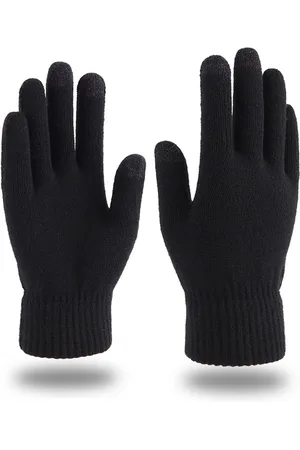 Merkloos Winter gebreide handschoenen - warme en dikke touchscreen handschoenen - heren en dames fluwelen en dikke handschoenen - gebreide stretch handschoenen - geschikt voor fietsen, motoren, sporten en wandelen