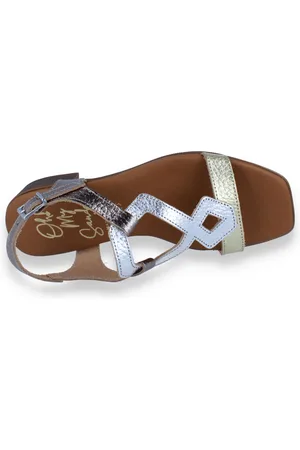 Oh my sandals Dames Sandaal Zlver/Goud 38