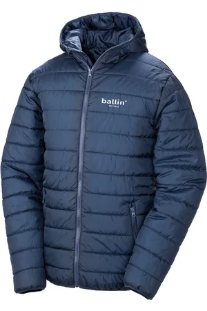 Ballin Heren Jas zomer met Est. 2013 Padded Jacket Print -