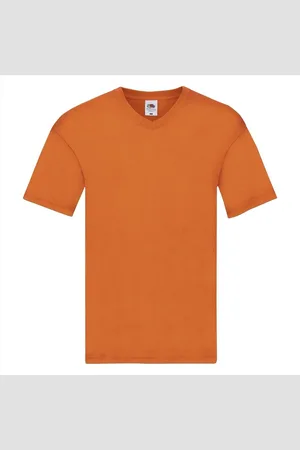 Fruit Of The Loom Set van 2x stuks basic V-hals t-shirt katoen voor heren - Herenkleding t-shirt , maat: M (EU 50)