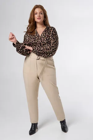 MS Mode Broek Paperbag broek met ceintuur