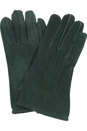 Suitable Suede Handschoen Donkergroen
