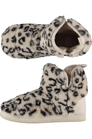 Apollo Hoge sloffen dames - Fake Fur - Dierenprint -