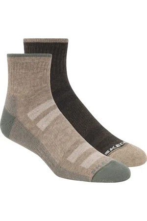 Skechers 1/2 Terry Trail Qtr Crew Heren Sokken - - One Size