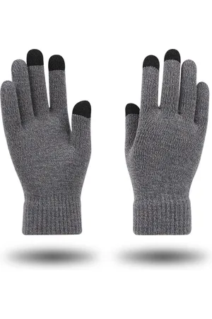 Merkloos Winter gebreide handschoenen - warme en dikke touchscreen handschoenen - heren en dames fluwelen en dikke handschoenen - gebreide stretch handschoenen - geschikt voor fietsen, motoren, sporten en wandelen